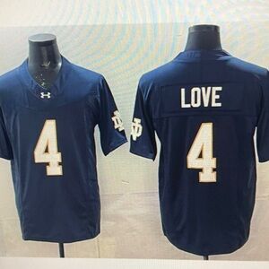 Mens Jeremiyah Love Navy Jersey Stitched Vapor💕
